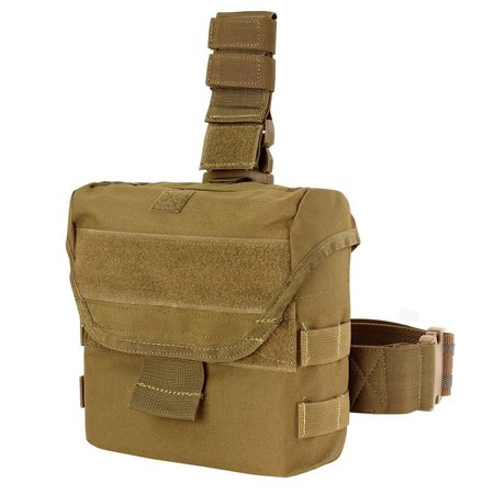 CONDOR OUTDOOR PRODUCTS DROP LEG DUMP POUCH, COYOTE BROWN MA38-498